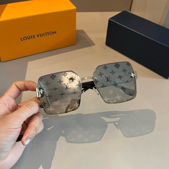 Louis Vuitton Black and Gold Sunglasses - Picture 1 of 7